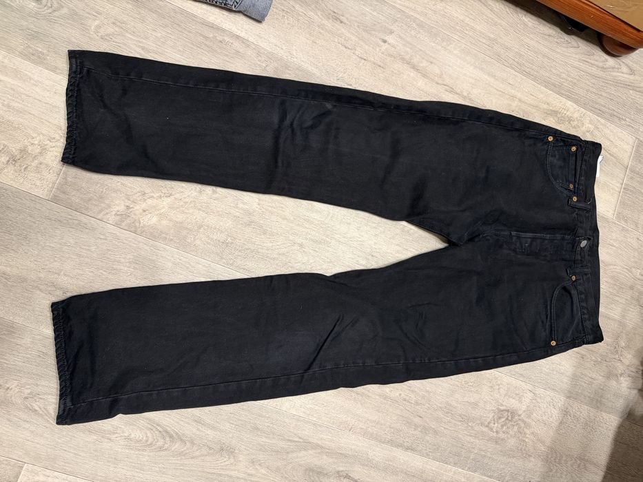 Оригінальні чоловічі джинси Levi's 501 чорні класичні прямого крою W32 L32 M