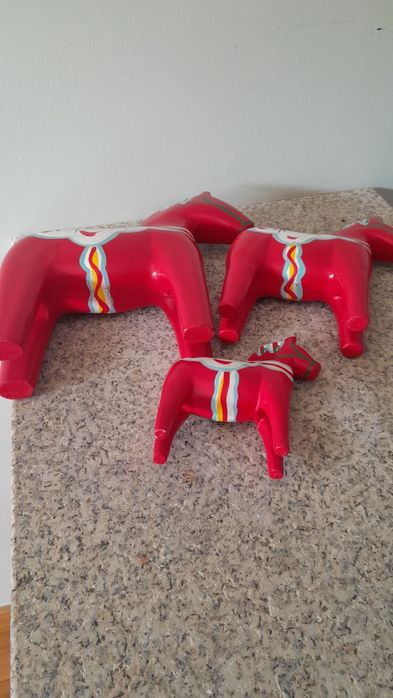 Conjunto de 3 cavalos Dala.