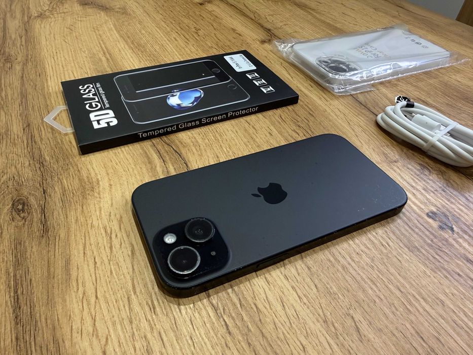 Okazja!!! Iphone 15 - Czarny! Gwarancja! Kondycja Baterii 100%! Polecam!