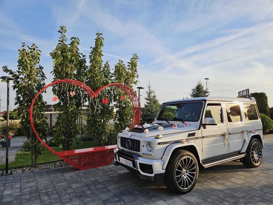 G-klasa Gklasa do Ślubu auta na Wesele Brabus eleganckie auto