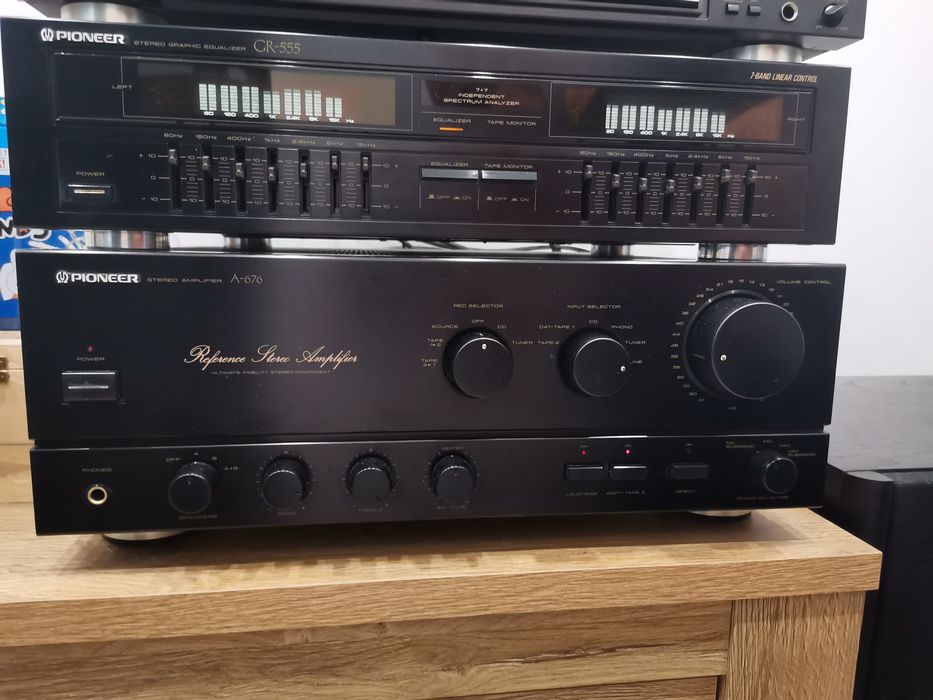 Wzmacniacz Pioneer A-676 + equalizer Pioneer GR-555