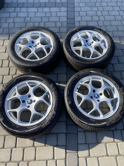 Alufelgi 4x108 17 cali Peugeot 3008, 5008 Citroen C5 opony 225/55/17