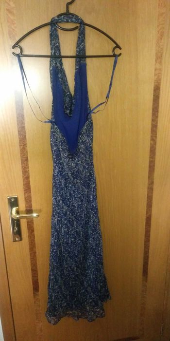 Vestido Seda vintage Mango
