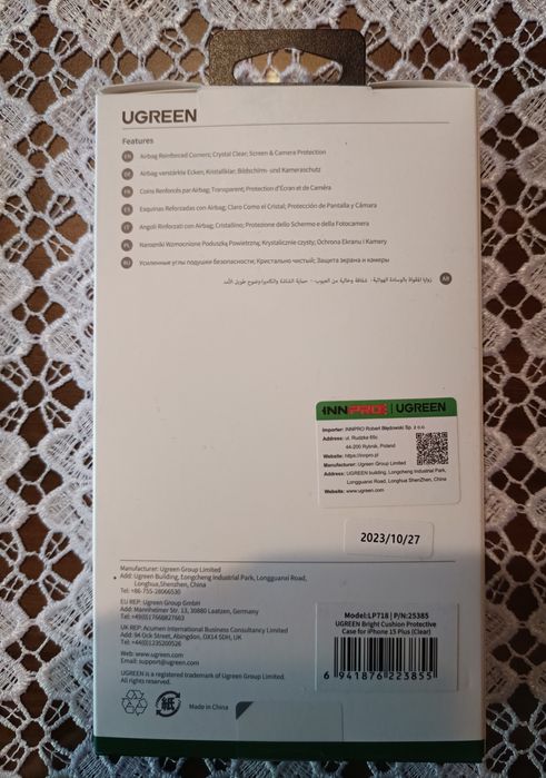 Ugreen Etui przezroczyste do iPhone 15 plus