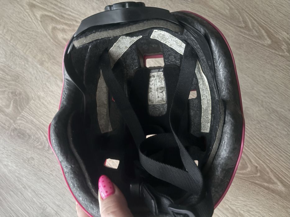 Decathlon Oxelo różowy kask rowerowy XS 47-52