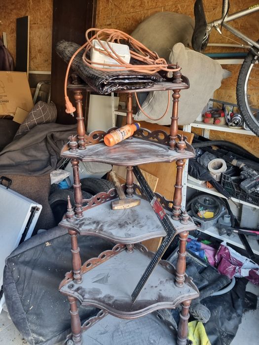 Regał narożny Etażerka