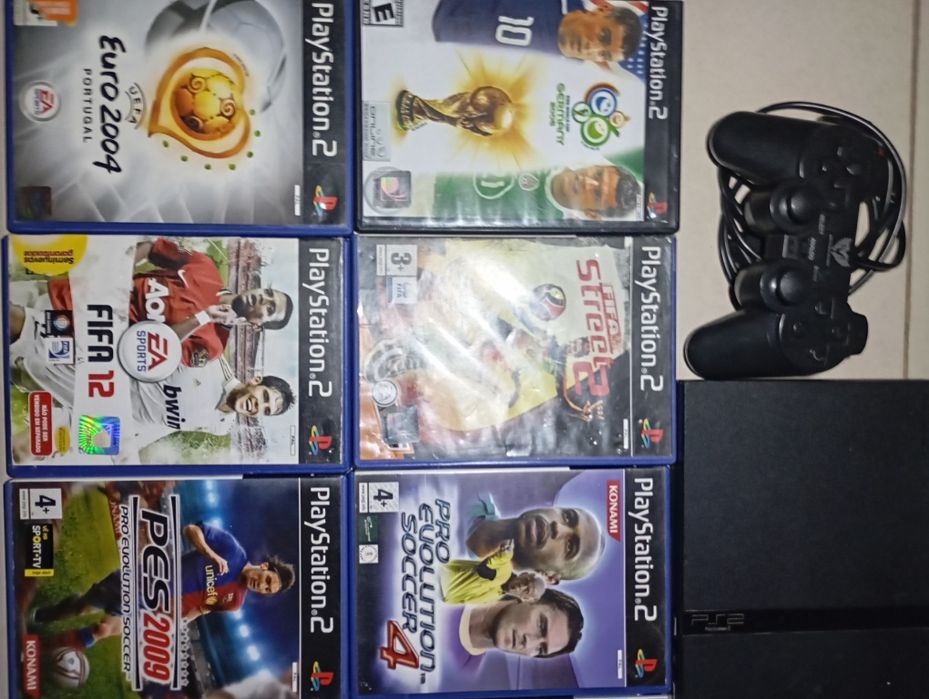 Ps2 Slim com 9 jogos