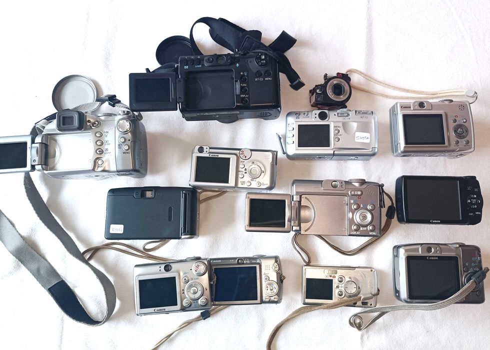 12 máquinas fotográficas compactas avariadas - Pack 1