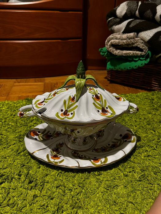 Terrina pintada à mão AOL