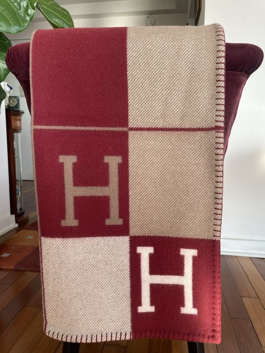 Плед Hermes Throw красный