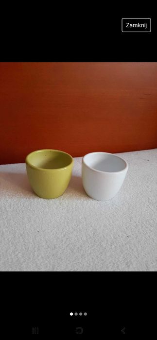 2 osłonki biała i zielona Nowe powystawowe