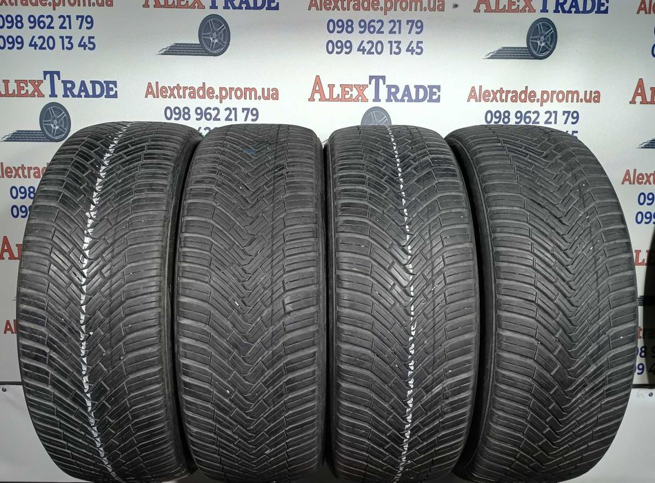 4 шт. 215/50 R18 Continental AllSeason Contact шини вживані, протектор 6,5 мм