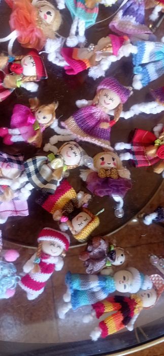 Bonequinhos em tecido para trabalhos manuais