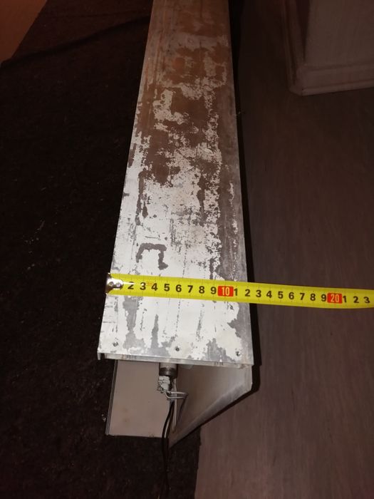 RECLAME LUMINOSO para PUBLICIDADE, em alumínio. OFERTA das 2 lâmpadas.