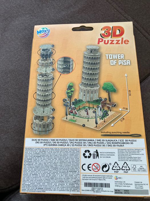Puzzle 3D - Krzywa wieża