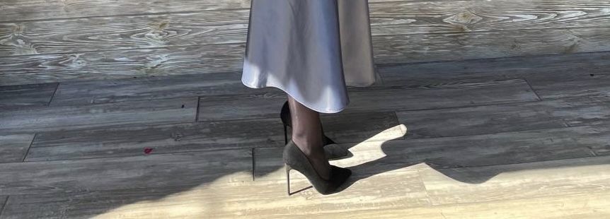 Чорні каблуки шпилька