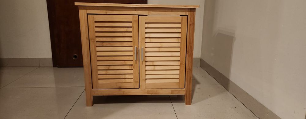 Bambusowa szafka pod umywalkę 60x67x30cm