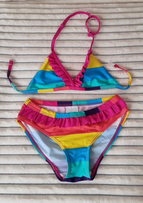 Kostium kąpielowy bikini dwuczęściowy dla dziewczynki 7 / 8 lat