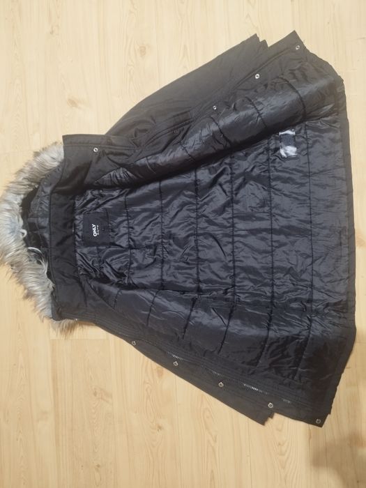 Zimowa kurtka parka młodzieżowa S/158/164