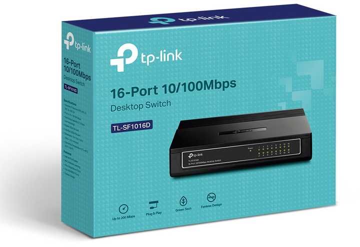 Комутатор свiтч switch TP-LINK TL-SF1016D