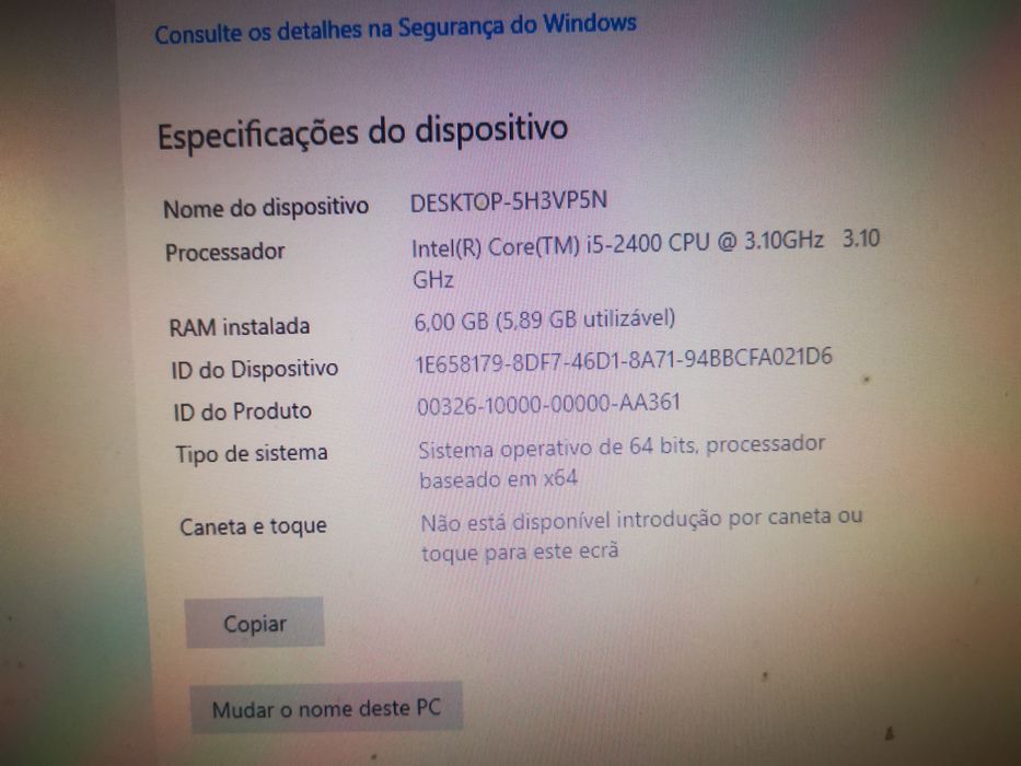 HP Tower Computer - 246 GB SSD + i5 CPU + 6 GB RAM64286584074370120