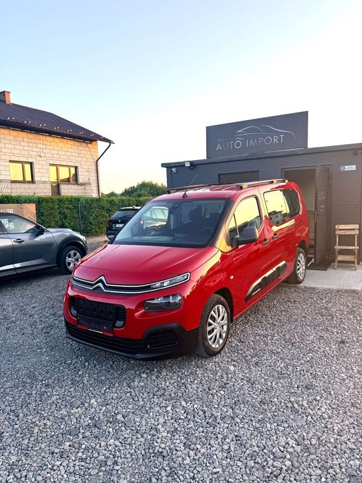 Citroën Berlingo XL///Benzyna///2019r///7 osobowy///Klimatyzacja///Tempomat///PDC///Hak