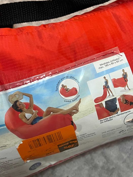 Sofá inflável para piscina ou praia