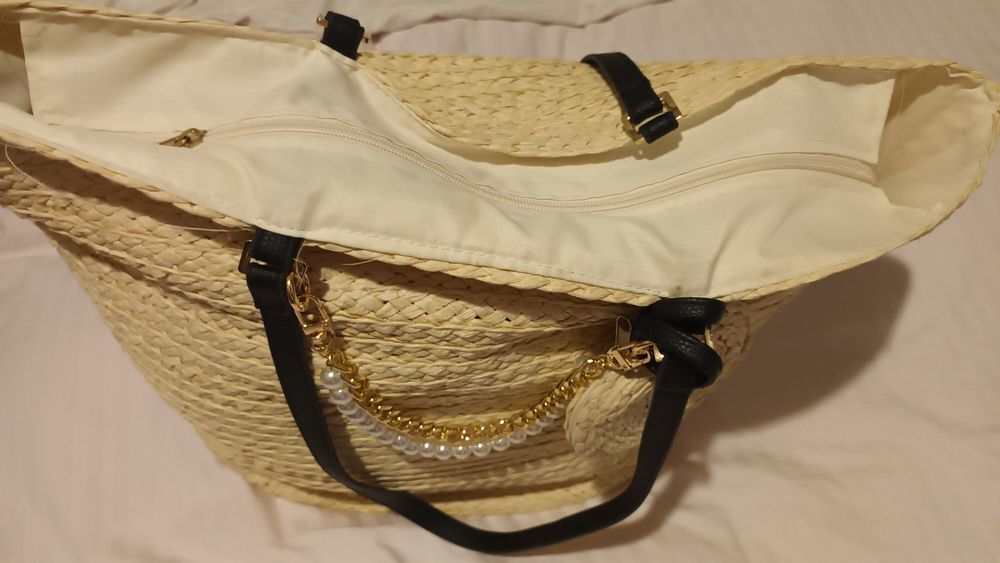 Torba, torebka,  koszyk pleciony Boho