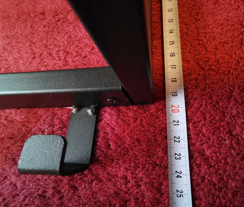 Ładny stylowy wieszak ścienny Czarny Szer. 60cm na wys. 24cm