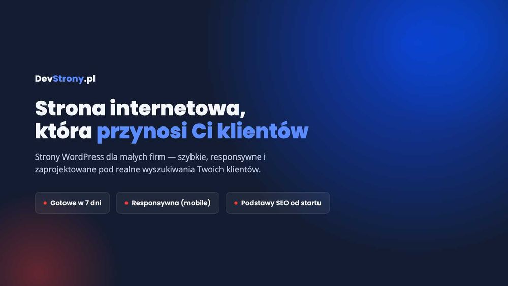 Tworzenie stron WWW – Głogów Małopolski i okolice, WordPress