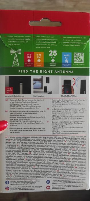 Antena pokojowa nowa