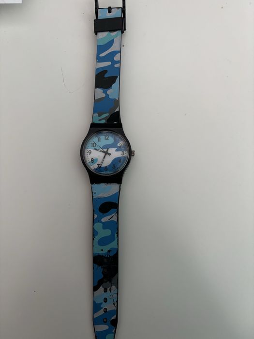 Zegarek Swatch camouflage HIDING BLUE