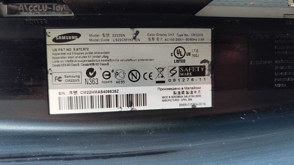 Monitor Samsung 21''