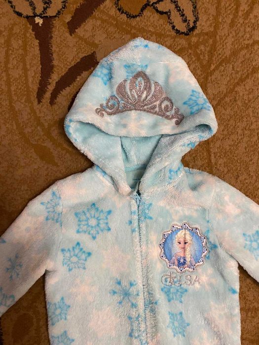 Теплющая пижама человечек на девочку 7-8 лет