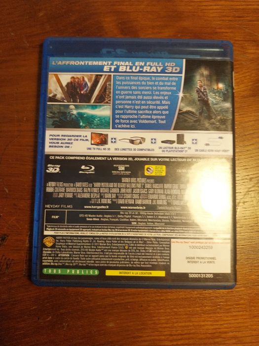 Harry Potter and the deathly hallows part2(normal+3D)DVD