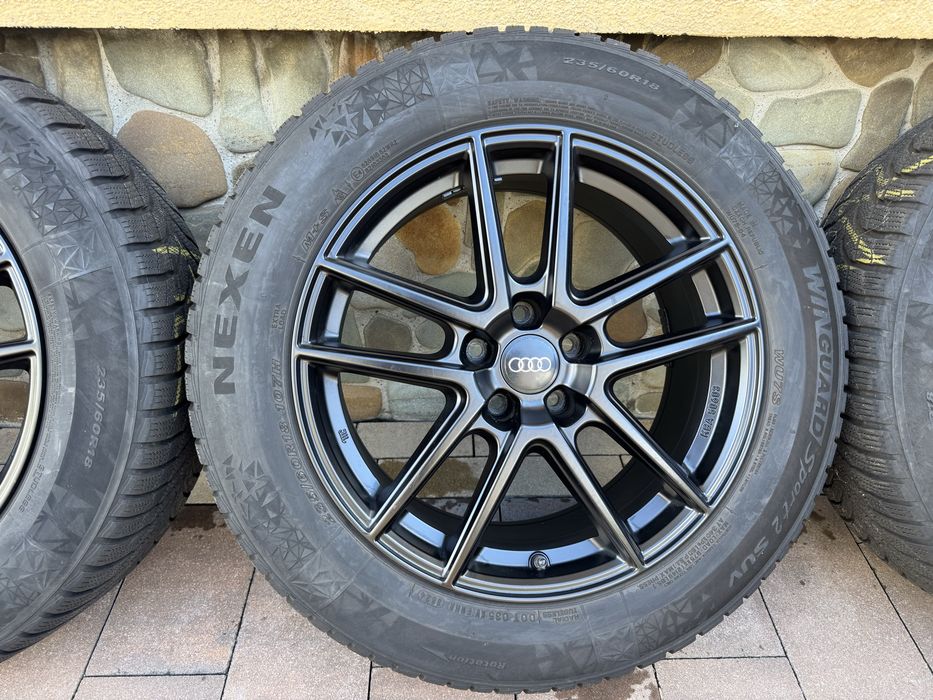 Koła zimowe Audi Q5 235/60R18 Nexen 2024r 7,3mm quattro s-line 5x112
