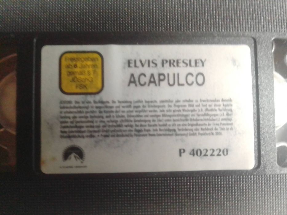 Cassete VHS Elvis Presley / Acapulco