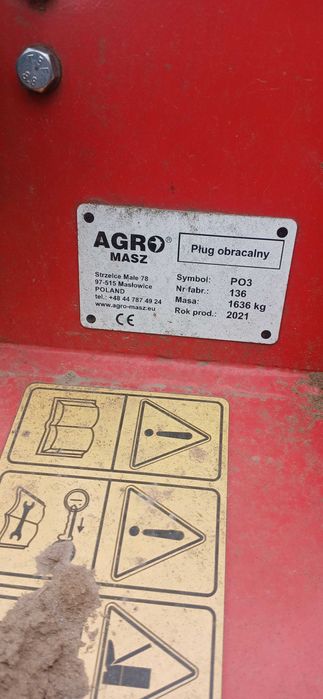 Sprzedam pług obrotowy AGRO-MASZ 3+1