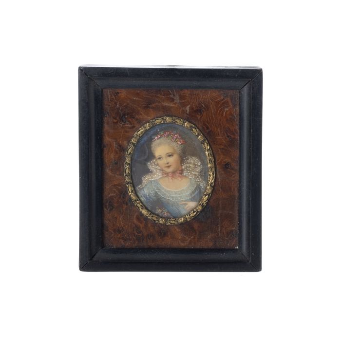 Arte - Miniatura Maria Antonieta - Placa em esmalte