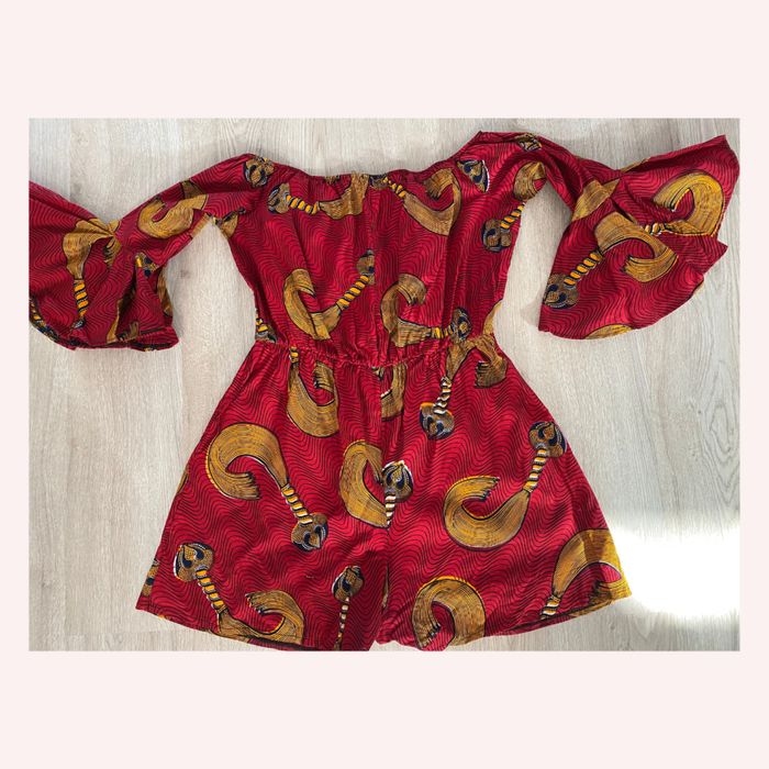 African Print Co Ord Conjunto Saia Macacão XL