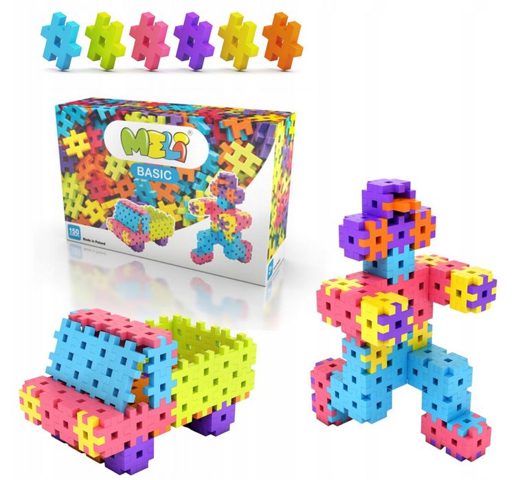 Meli Basic 50000 Wafle Klocki 150 Elementów