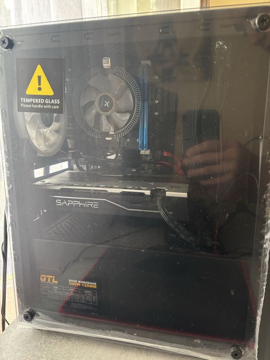 Ігровий ПК с монітором та комплектуючими Sapphire Radeon RX 570 4 Гб