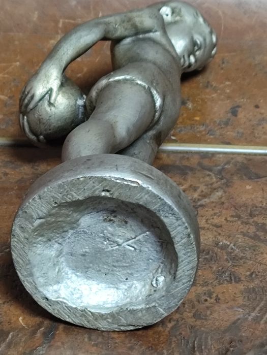 Мальчик с мячом алюминиевая статуэтка СССР