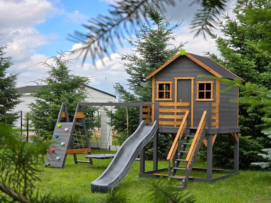 Domek dla dzieci "Prosty" rozmiar XL - plac zabaw