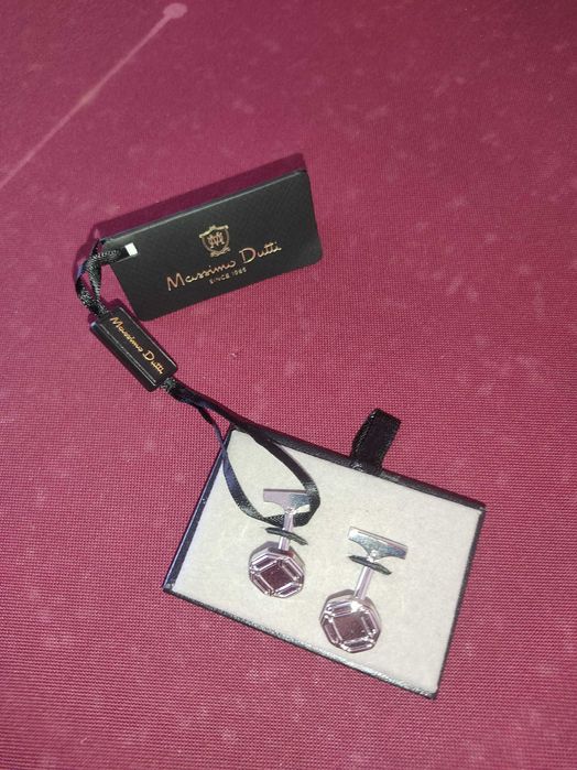 Botões de Punho Massimo Dutti – Novos com Caixa Original