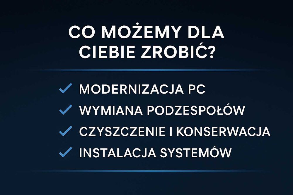 Profesjonalna modernizacja i składanie komputerów PC – Upgrade Center