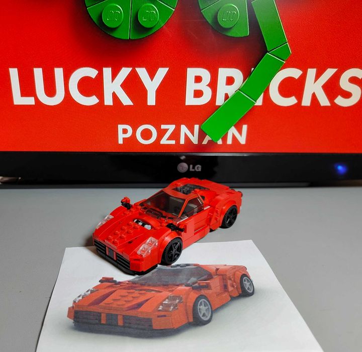 Klocki Lego MOC Ferrari Enzo 8 Wide