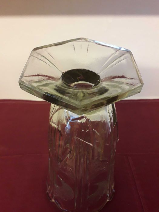 Przedwojenne szkło wazon huty Hortensja