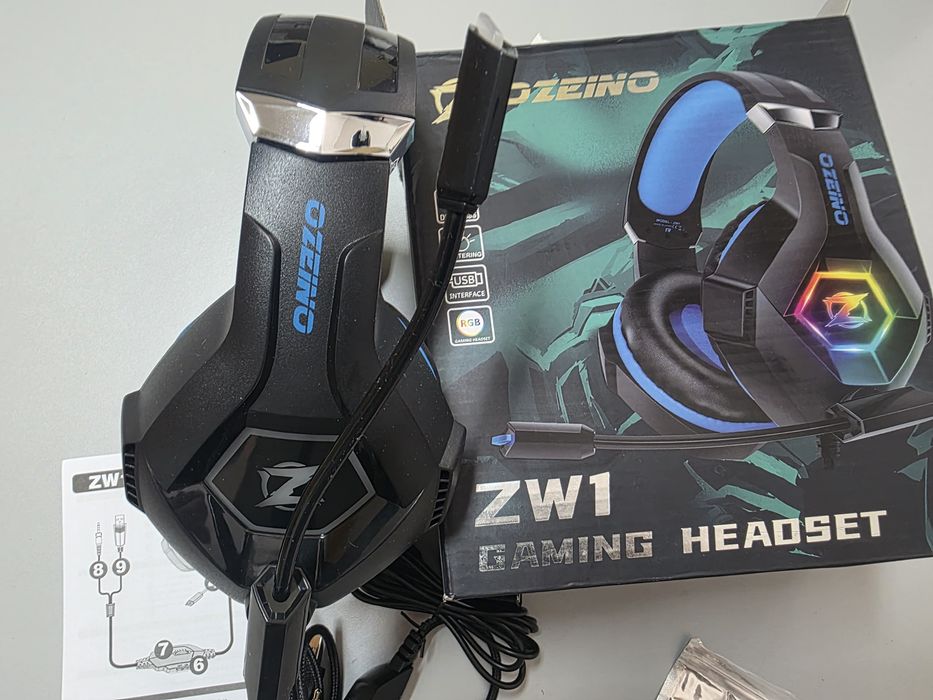 Auscultadores RGB OZEINO ZW1 Gaming Headset