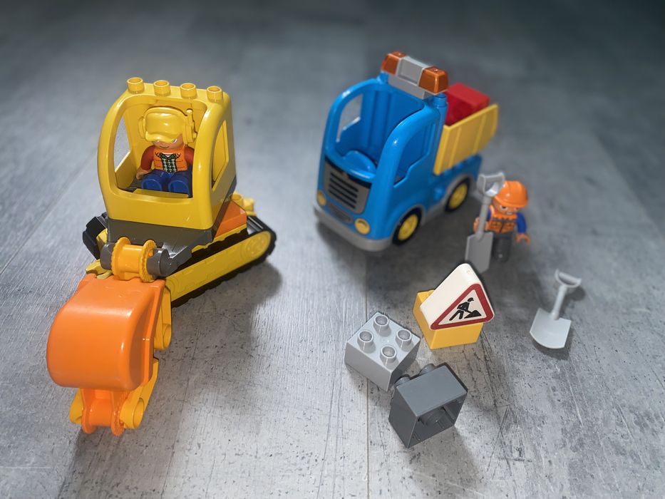 LEGO Duplo budowa, koparka + ciężarówka, zestaw 10812